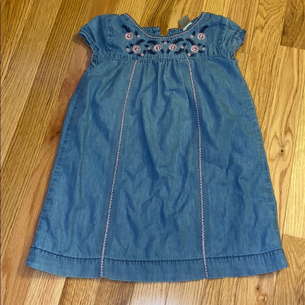 OshKosh B'gosh Denim Blue Embroidered Casual Dress